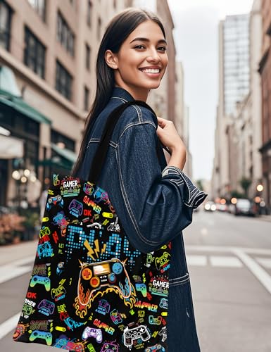 Animal Lover Canvas Tote Bag - Cute Reusable Shopping Bag
