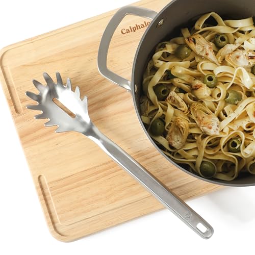 Calphalon Stainless Steel Pasta Server with Tined Head
