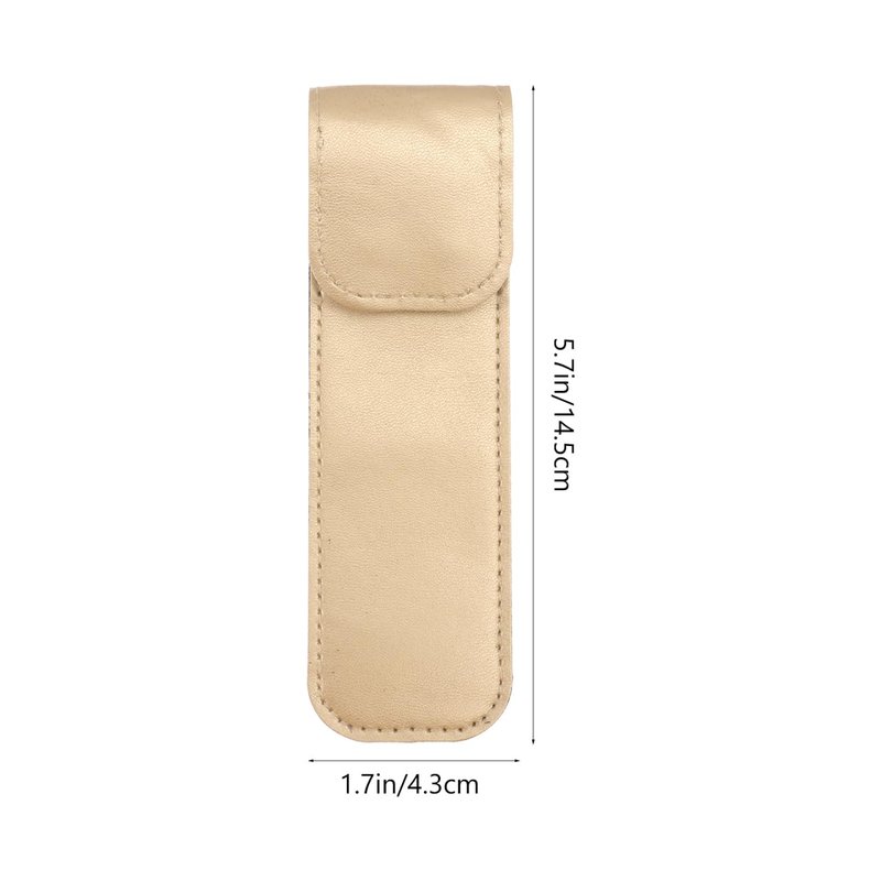 Ipetboom 3pcs Tweezers Protective Case, Beauty Eyelash Tweezer Sleeve Lashes Kit Eyelash Pliers Cover Lash Kit Protective Pliers Leather Sleeve Pu Leather Puller Miniature, 5.7x1.7in