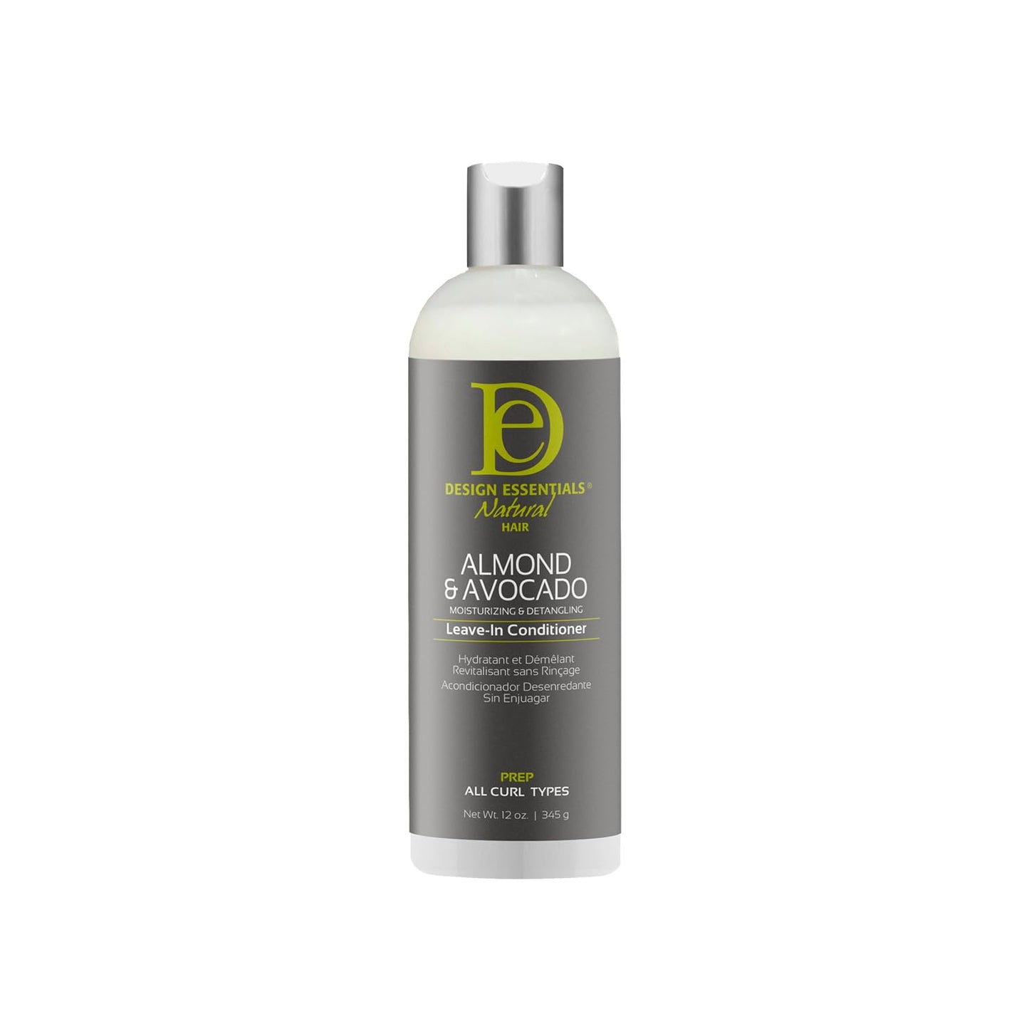 Almond & Avocado Leave-In Conditioner - Moisturizing & Detangling for Curly Hair | 12 Ounce