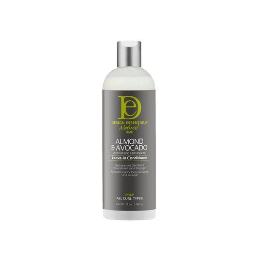 Almond & Avocado Leave-In Conditioner - Moisturizing & Detangling for Curly Hair | 12 Ounce