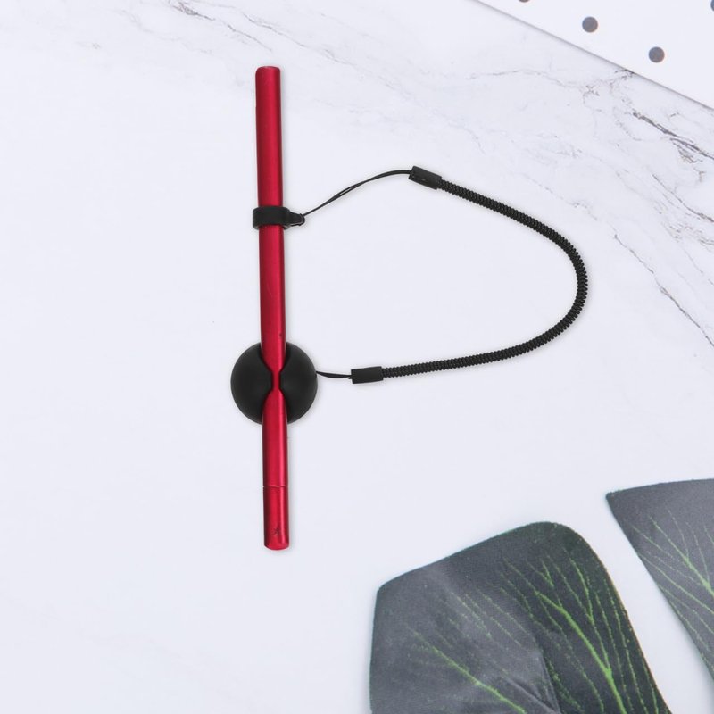 Angoily Pen Leash, 2Pcs Retractable Stylus Teacher Pen Lanyard with Ring, Elastic Tether for Tablets, Writing Boards Loss Prevention Strap, Office Supplies for Desk