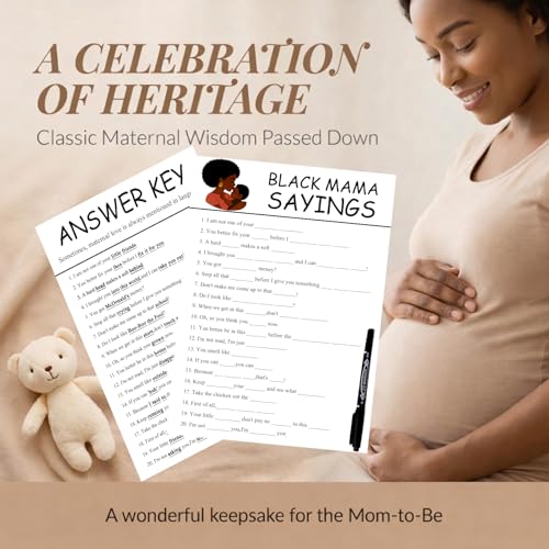 Black Mama Sayings Party Game - 70-Piece Adult Icebreaker Set