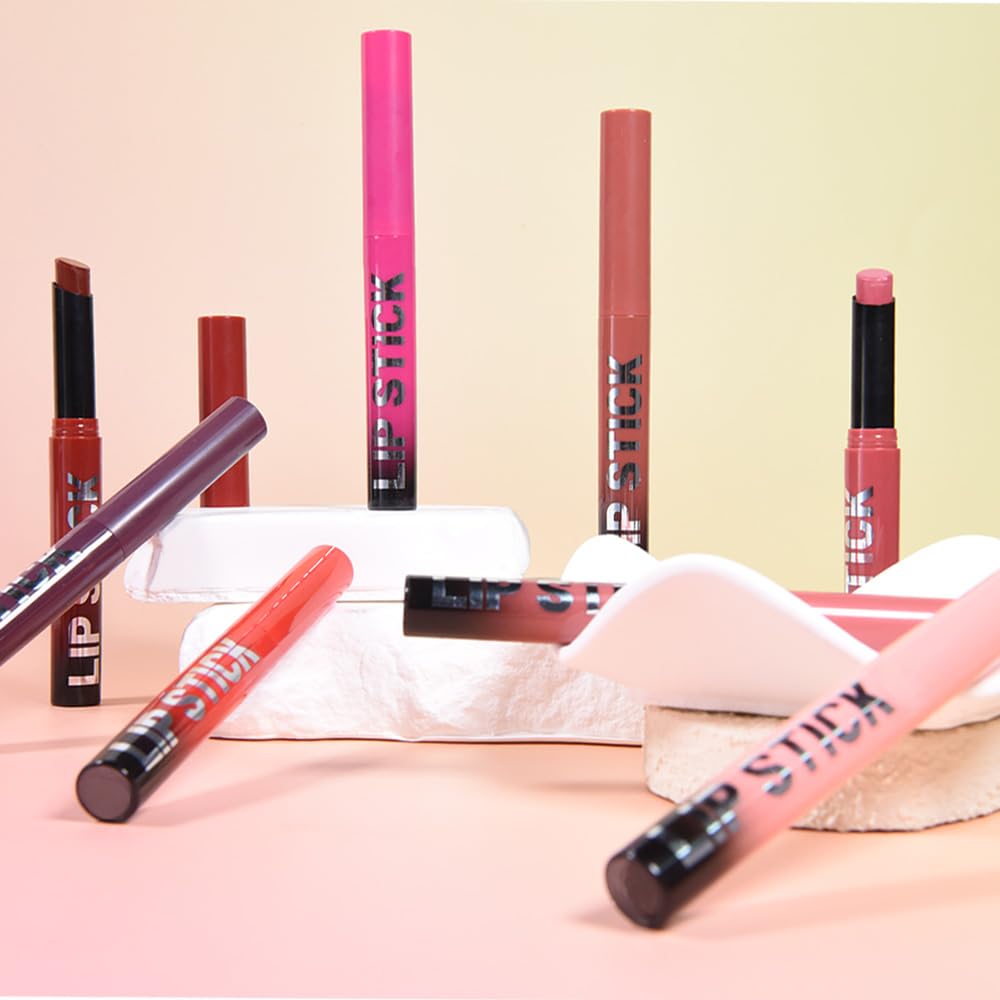 Maroon Red Matte Lipstick - Long Lasting Waterproof Vegan Lip Color | 24-Hour Moisturizing Stain