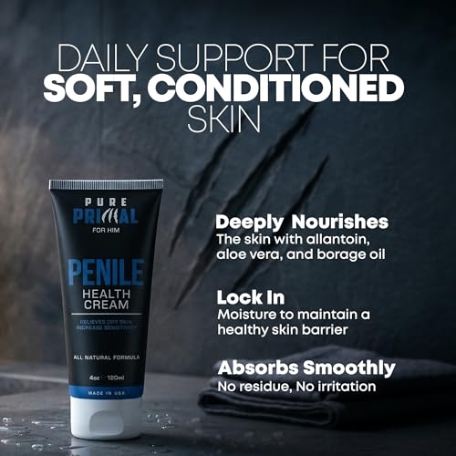 Pure Primal Penile Health Cream - Moisturizing & Soothing Daily Formula