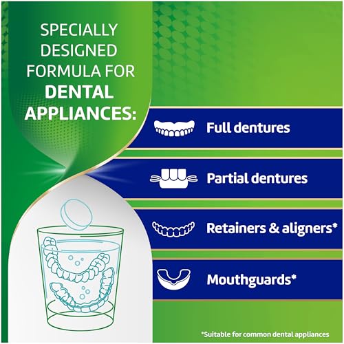 Polident Antibacterial Dental Appliance Cleanser Tablets, 90 Count