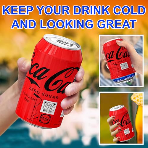 BeerSkin Silicone Can Covers - 3 Pack for 12 oz Cans | Reusable & Fun