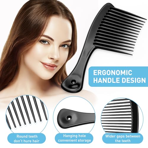 HDAJY Wide Tooth Comb for Wet & Dry Hair - No Damage