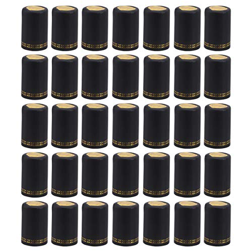 DOITOOL 100 Pcs PVC Heat Shrink Capsules for Wine Bottles