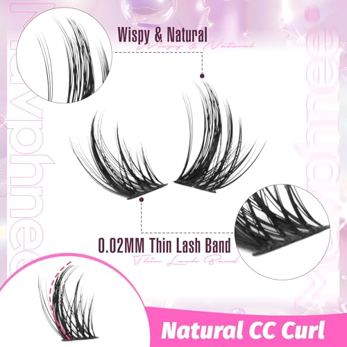 Anime Lash Clusters Kit - 120 Pcs Spiky Eyelash Extensions 10-16MM