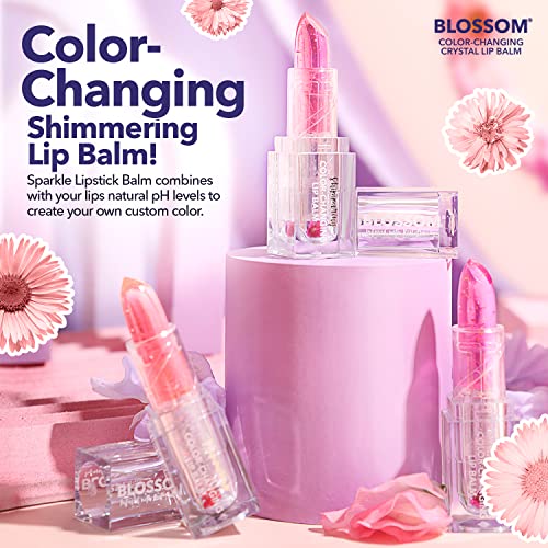 Blossom Lip Gloss with Real Flowers - Moisturizing Color Changing Balm