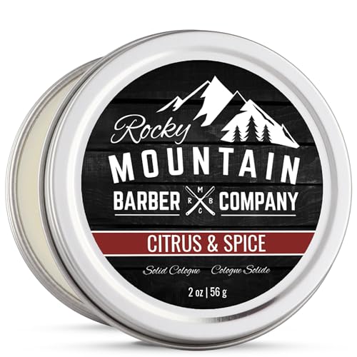 Citrus & Spice Solid Cologne for Men - 2 oz Beeswax Balm