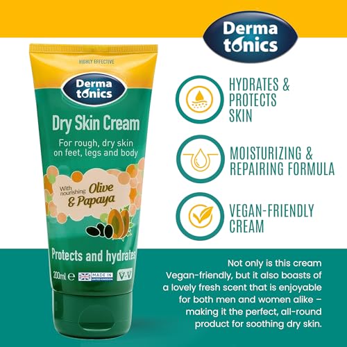 Dermatonics Urea Dry Skin Cream 200ml - Intensive Moisturizer & Callus Remover