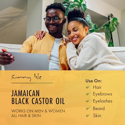 Sunny Isle Jamaican Black Castor Oil 8oz - Organic Hair Growth Treatment