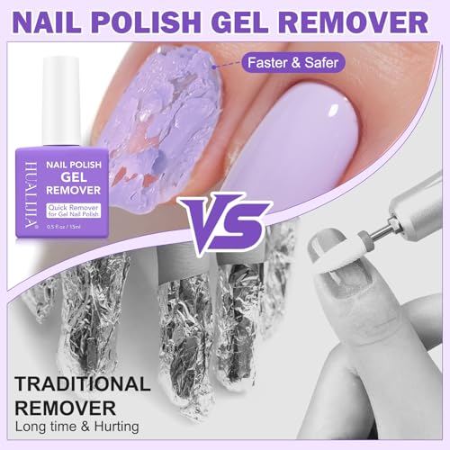 HUALIJIA Gel Nail Polish Remover Kit – Fast, Easy, No Soaking