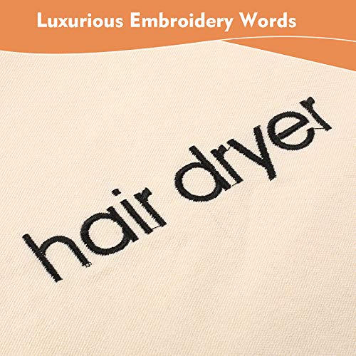 ERKXD Washable Hair Dryer Travel Bag - Drawstring Storage Pouch, 3 Pack