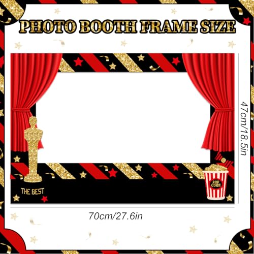 Hollywood Movie Night Party Decorations - 21 Photo Booth Props