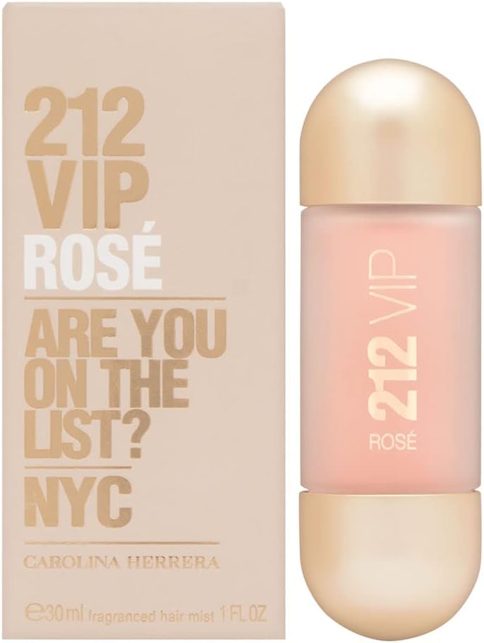 Carolina Herrera 212 VIP Rose Hair Mist for Women - 1.0 oz Fragrance Spray