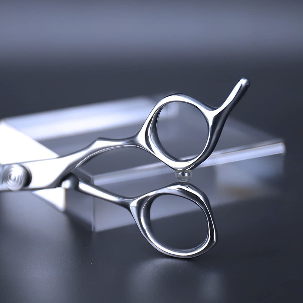 AOLANDUO 5.5-Inch Professional Hair Shears – Japanese VG10 Steel, True Convex Edge, Semi-Offset Handle, CNC Pivot – Precision Scissors for Detailing, Layering & Edging