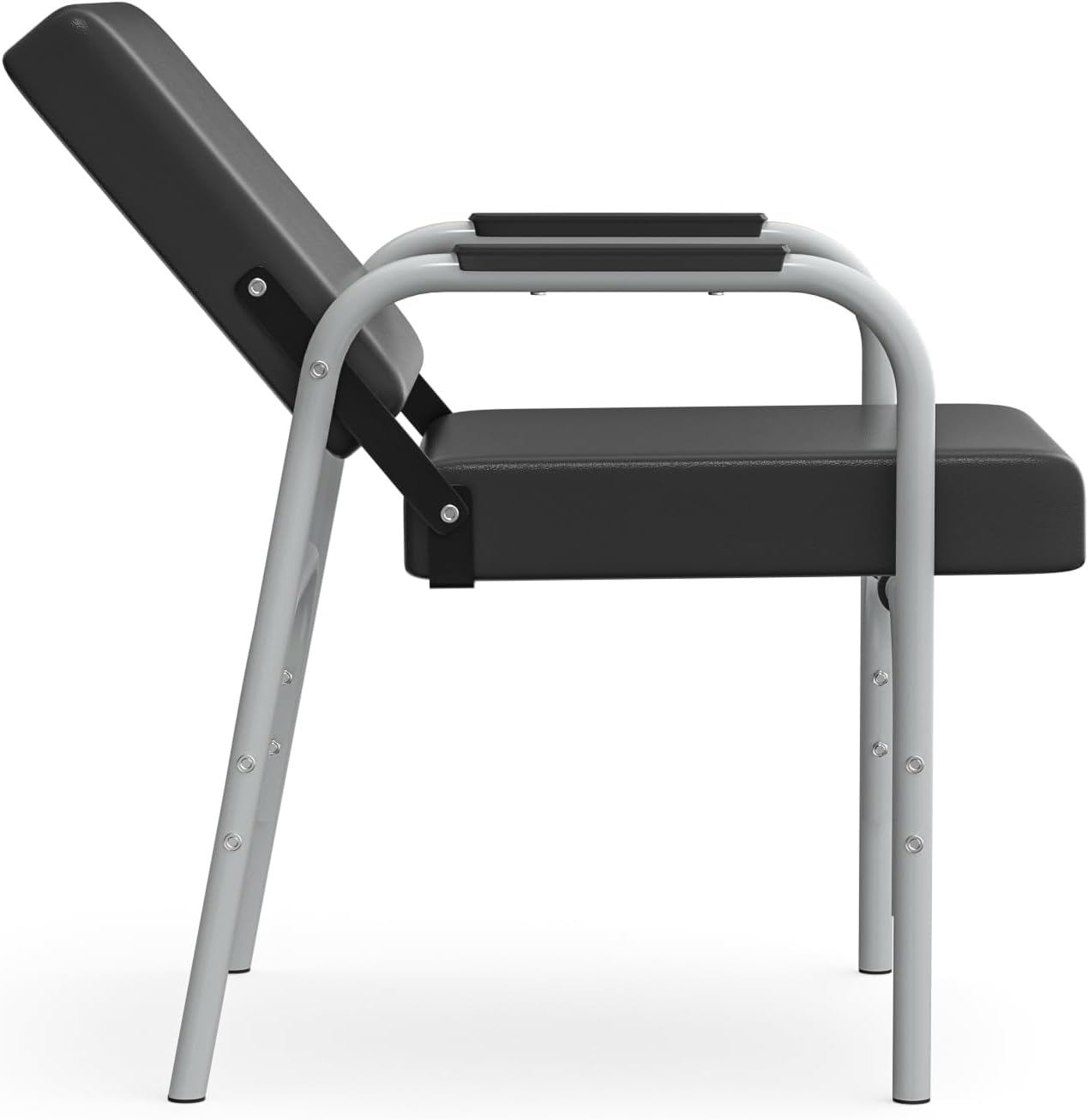 Auto-Recline Shampoo Chair - Portable Salon Chair with 300lbs Capacity & Tilted Backrest | Grey