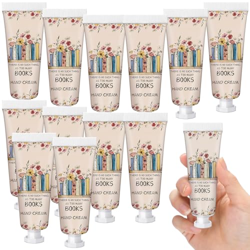 Leelosp 12 Pcs Mini Hand Cream Set - Travel Size Gift for Book Lovers