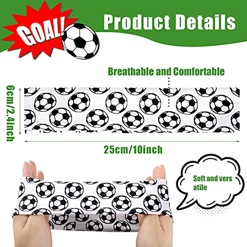 9-Piece Soccer Elastic Headbands - Non-Slip Sports Hair Accessories for Teams