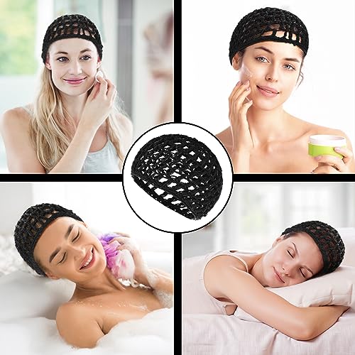 COMNICO Crochet Hair Net - Elastic Mesh Cover for Curls (2pcs)