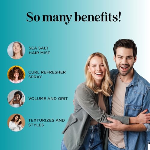 Maple Holistics Beach Sea Salt Spray 4 Fl Oz | Volumizing Beach Waves & Hair Mist for Men & Women