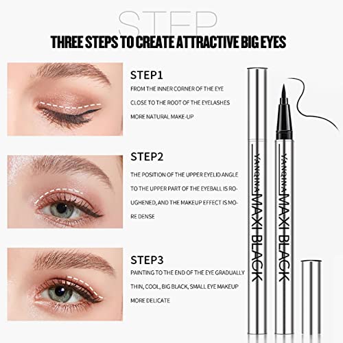 Vibely 5-Piece Eyelash & Eyebrow Makeup Set - Waterproof Mascara, Eyeliner & More