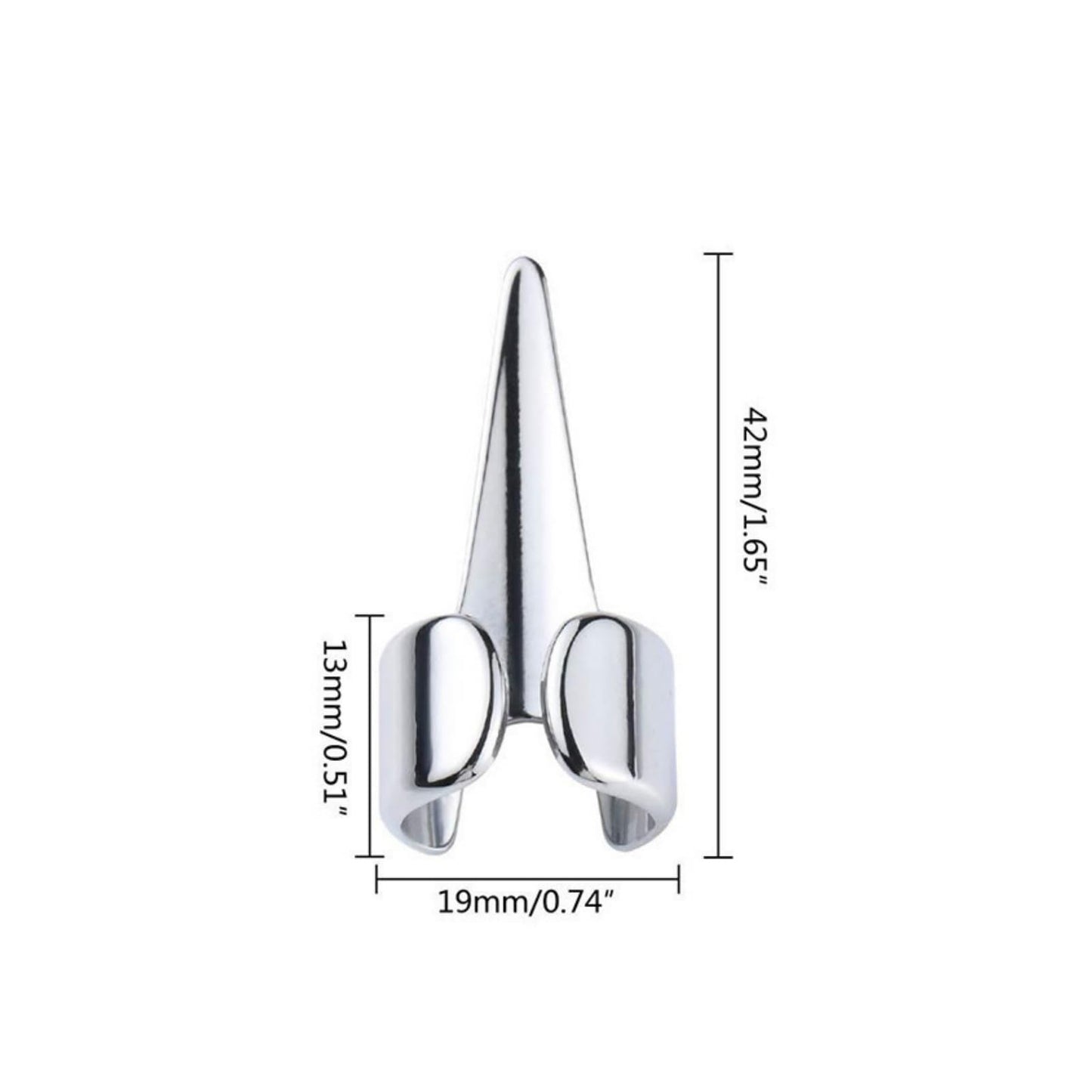 EBIEFLY 5X Back Scratcher Nail Covers Backscratcher Grating Back Tickler Tools for Women Men Backs Scratchers Tickle Touching Cosplay Stainless Steel Smooth Pets Nails Scratching Hair Parting Ring