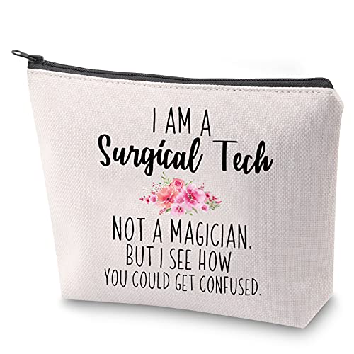 Surgical Tech Makeup Bag - I'm A Surgical Tech Not A Magician Cosmetic Pouch
