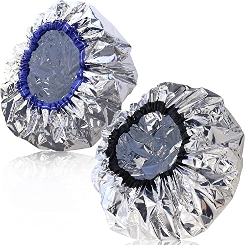 Reusable Aluminum Foil Conditioning Caps for Hair Treatment - 2 Pcs