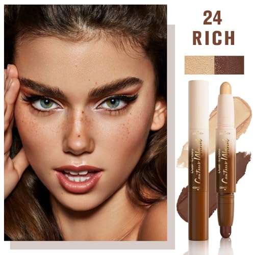 FeiCuiYun Dual-Ended 2-in-1 Contour & Highlighter Stick - Nude Brown
