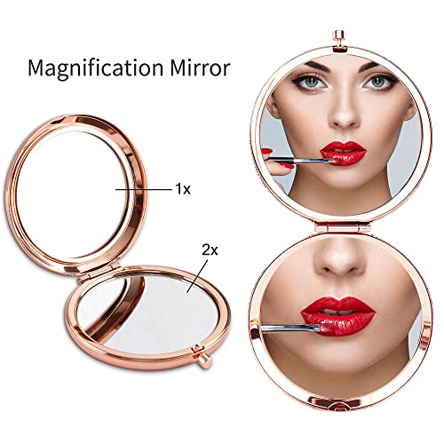 Rose Gold Compact Mirror for Daughter in Law - Mother in Law Gift