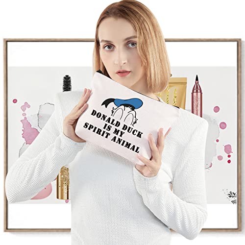 LEVLO Duck Spirit Animal Makeup Bag - Zipper Pouch Gift