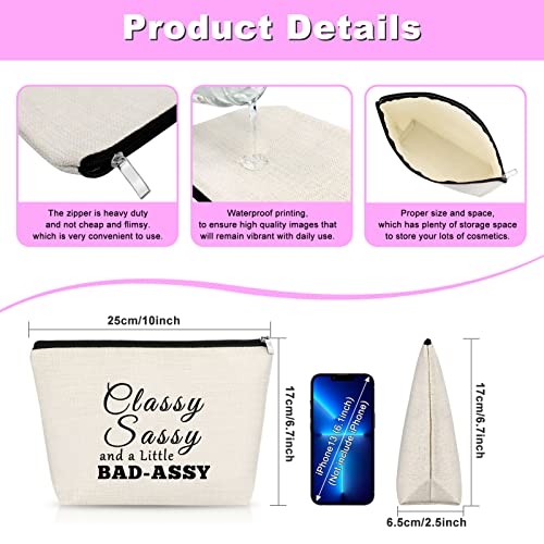 Friendship Gift Makeup Bag - Funny Sassy Cosmetic Pouch for Women - Variation: Friendship Gift03