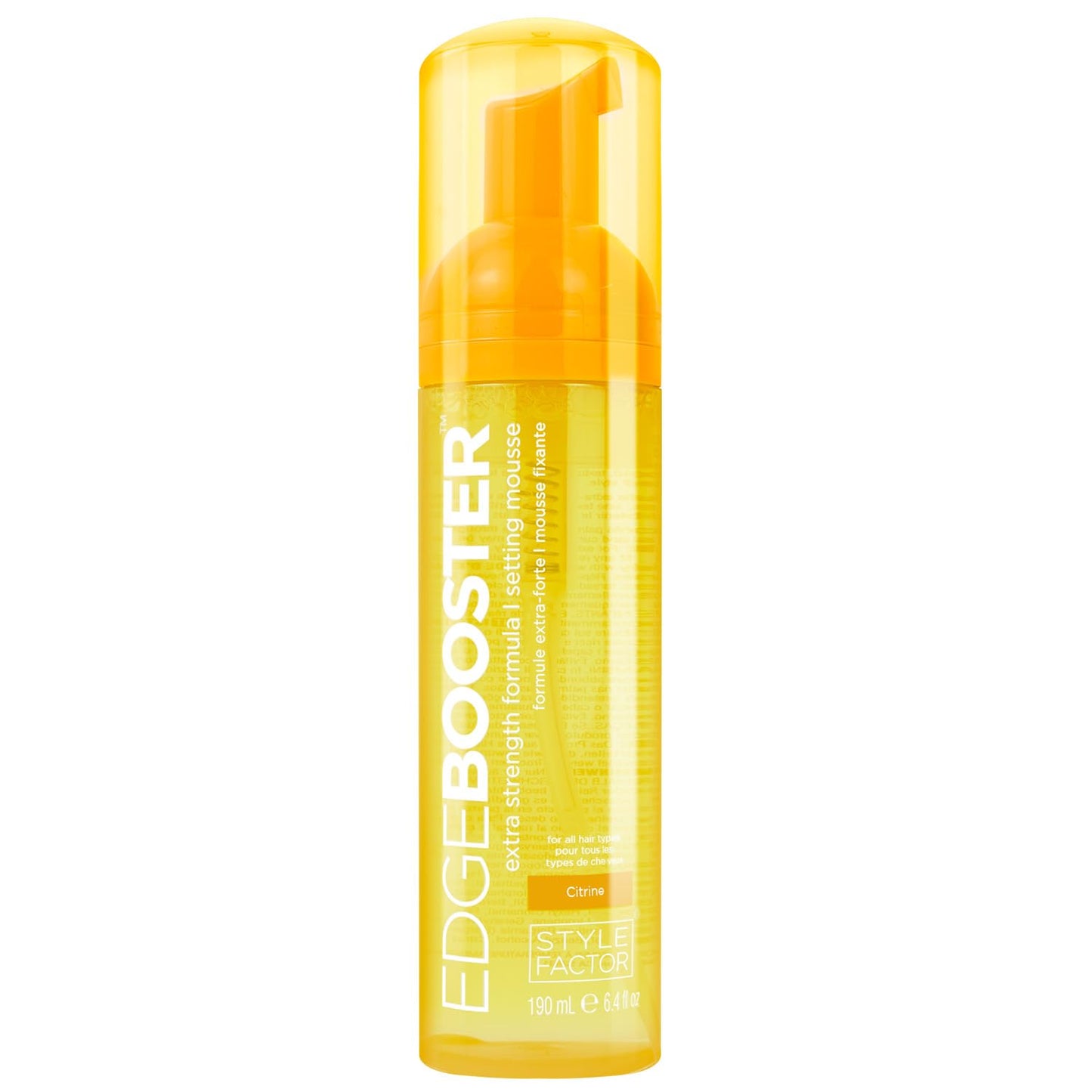 Style Factor EDGE BOOSTER Mousse - Extra Strength Frizz Control & Volume | 6.4oz Morganite for Curly Hair