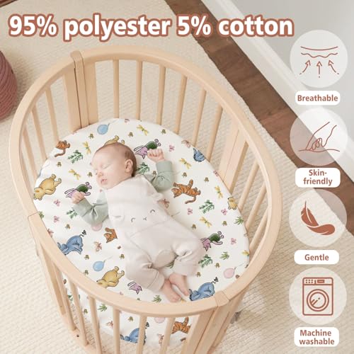 Winnie Bassinet Sheet - Soft Fitted Crib Sheet for Babies, 32x16 Inch