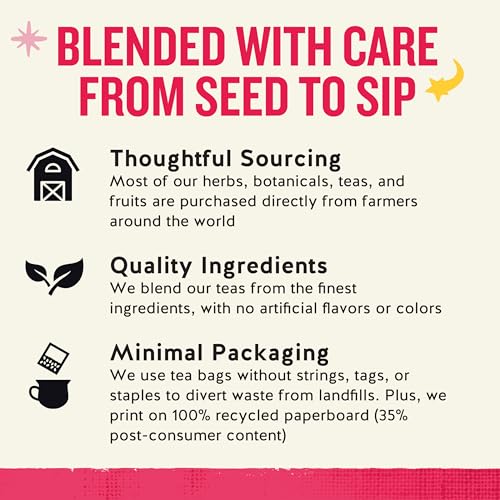 Celestial Seasonings Hibiscus Punch Herbal Tea - Wellness Blend for Gut Health, Caffeine-Free, 32 Tea Bags