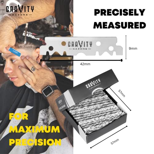 Gravity Razors 100-Count Premium Swedish Steel Razor Blades
