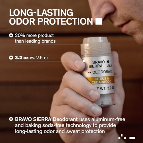 Bravo Sierra Citrus & Cedarwood Aluminum-Free Deodorant 3.2 oz