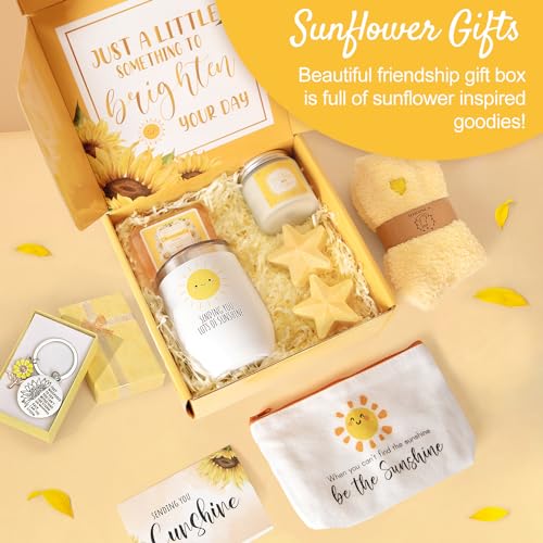 Get Well Soon Care Package for Women - 9-Piece Sunshine Spa Gift Set