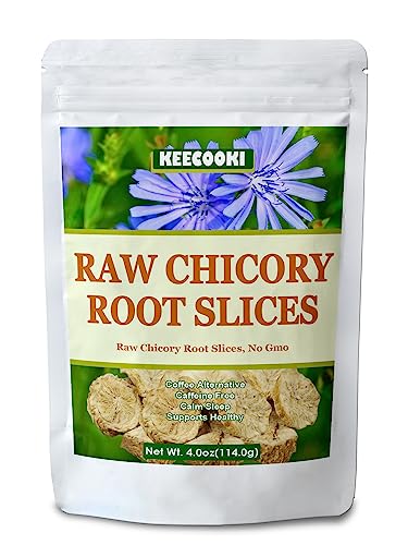 Natural Chicory Root Slices, 4oz - Caffeine Free & No Additives