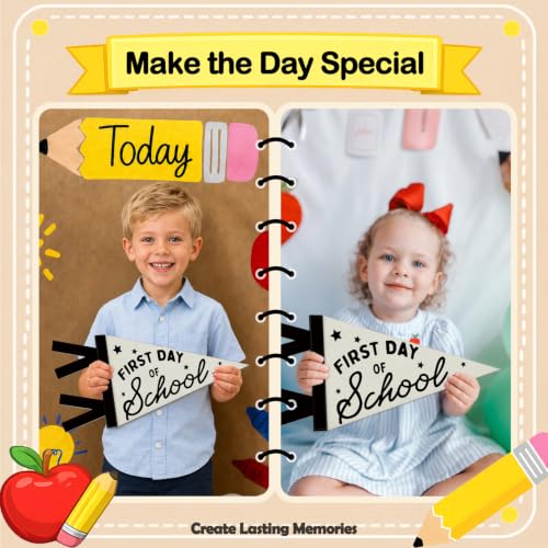 First Day of School Pennant Flag for Kids - Photo Prop & Decor