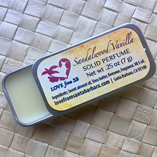 Love from Santa Barbara Sandalwood Vanilla Solid Perfume - Travel Friendly