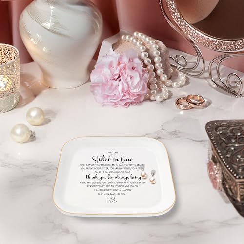 Ceramic Jewelry Tray for Sister-in-Law - Unique Gift Idea