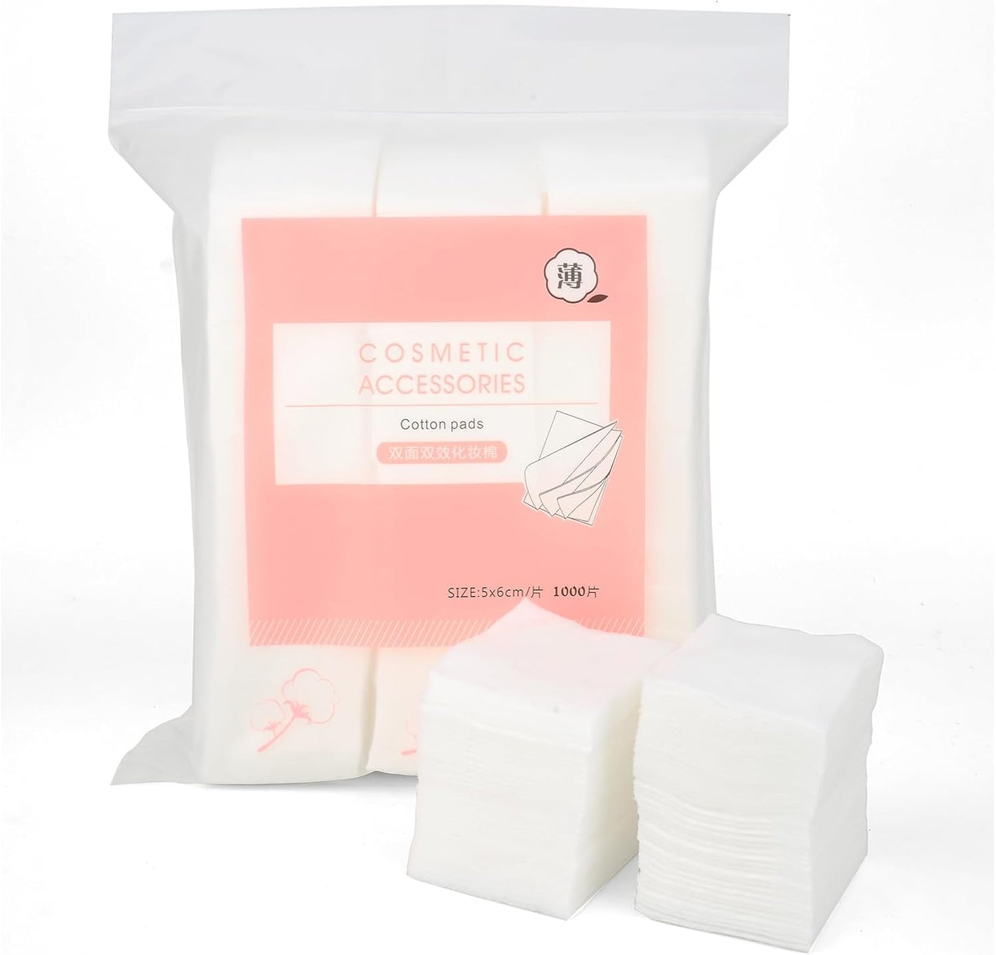 Ultra Thin Makeup Remover Cotton Pads - 1000PCS for Face, Lips & Eyes | Lint-Free Cleansing