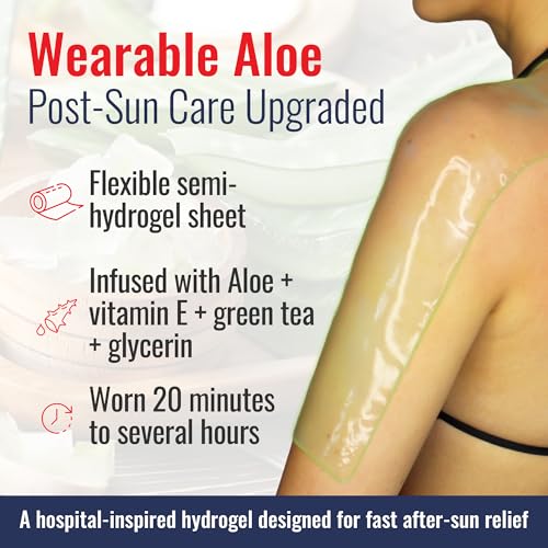 TermaBurn Wearable Aloe Hydrogel Wrap for Sunburn Relief & Recovery
