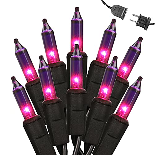 Brizled 100 Count Purple Halloween String Lights, 21.3ft