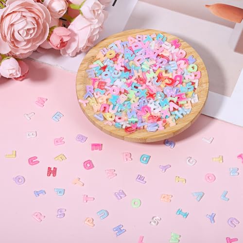 TIESOME 300 Pcs Candy Resin Letter Nail Charms for DIY Art